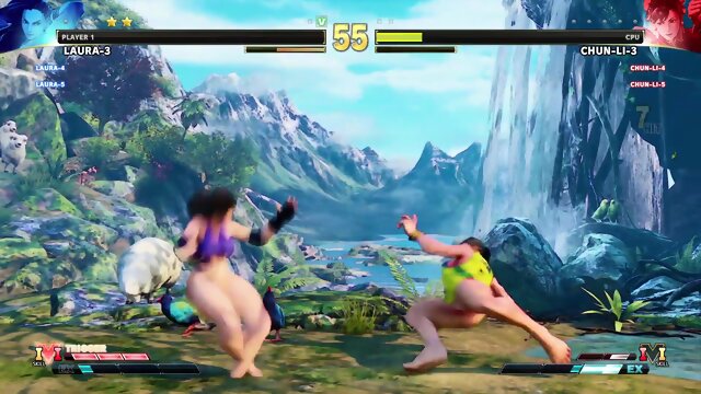 Bottomless Fighter - Team Match: Laura vs Chun Li (Progressive NSFW)