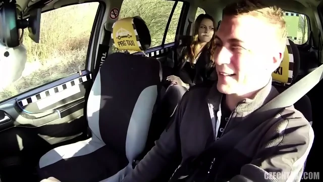 Stunning Blonde Beauty Having Fucked in Stranger Taxi Driver