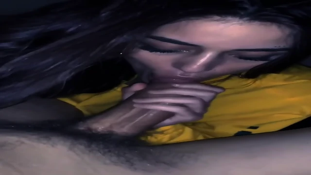 My ex girlfriend sucking my cock amateur teen sloppy blowjob