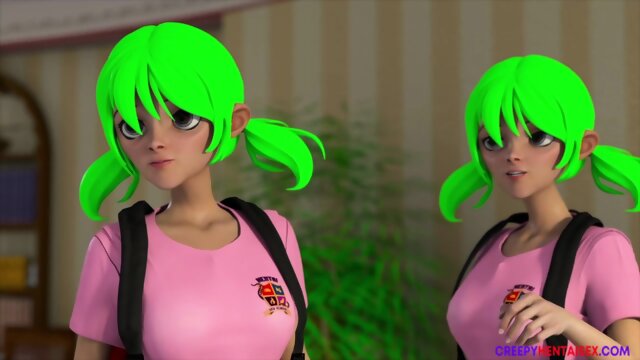 Horny Teen Gives An Adult A Blowjob