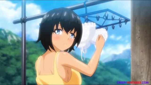 Huge Tits Girl Teases A Young Boy