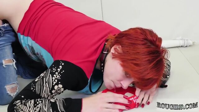 Bondage male orgasm denial Cummie, the Painal Cum Cat