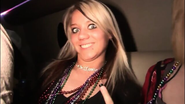 Lollipop Lesbian Sex In Spring Break Limo