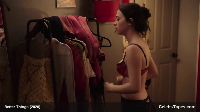 Mikey Madison exposed in underwear