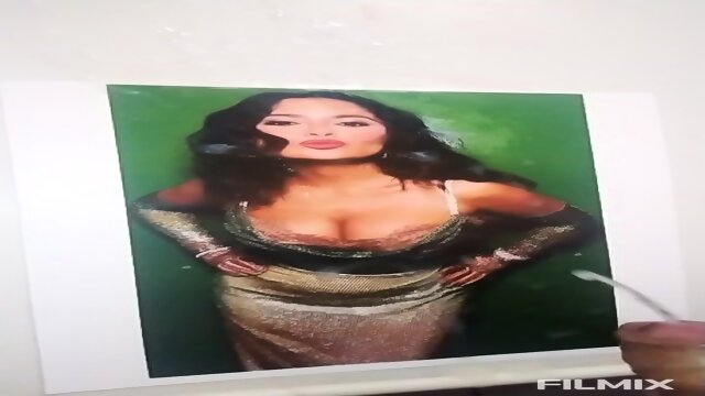 Tribute Cum Salma Hayek (huge load of Cum)