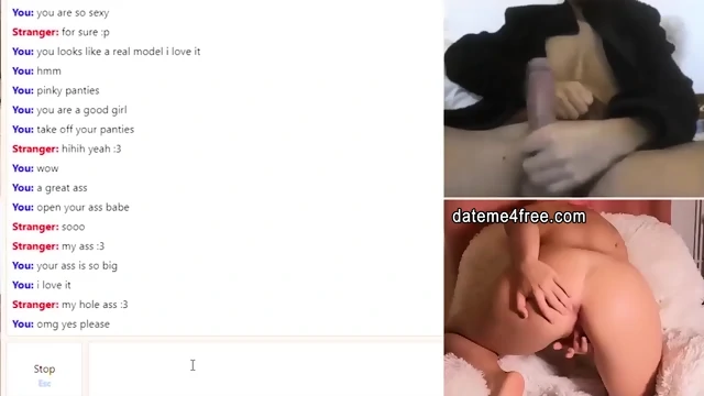 Horny Babe Helps Man Cum on Webcam