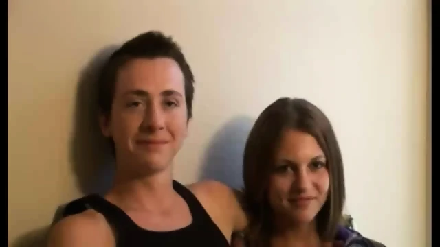 Young couple with old man