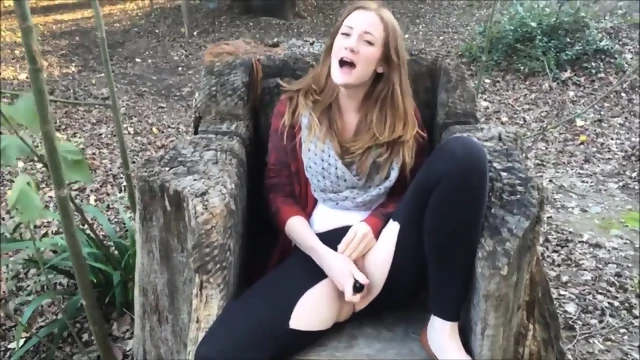 Risky public teen squirt