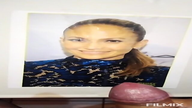 Tribute Cum Jennifer LÃ³pez (facial drenched of Cum)