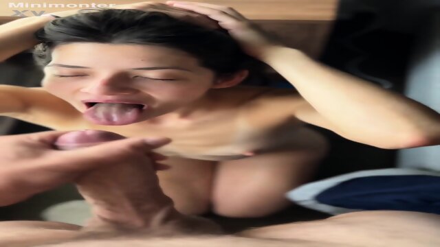 Delicious teen strip and facial