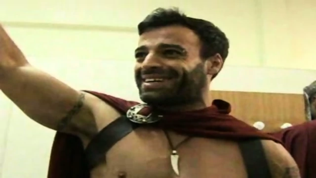 Backstage at a fetish porn shoot