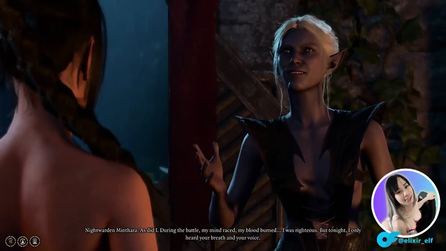 Baldurs Gate 3 - Shadowheart is a bad girl and gets her pussy licked by dommy mommy drow Minthara