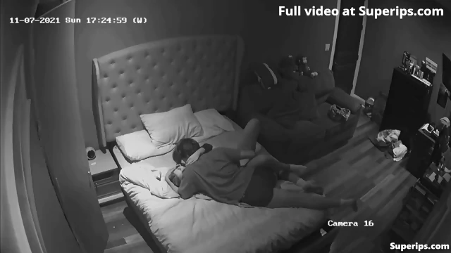 IPCAM – European young couple in love fucks