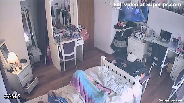 IPCAM – Naughty American redhead masturbates