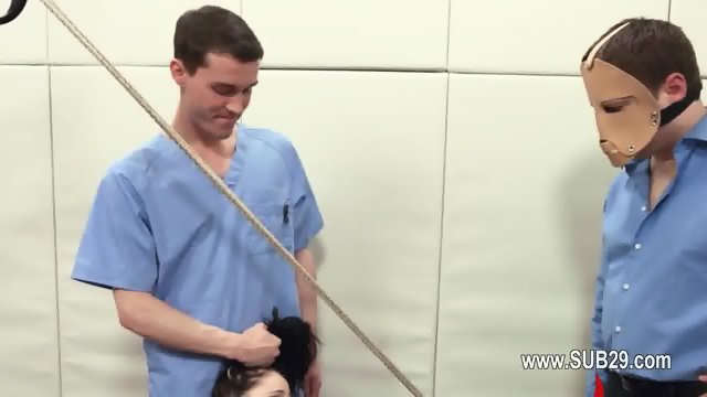 smart BDSM anal action in gangbang