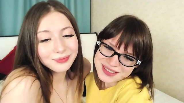 Lesbian tongue kissing close-ups