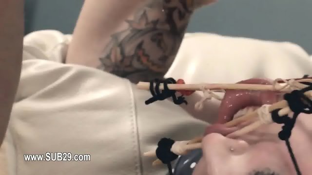 charming BDSM anal action in gangbang