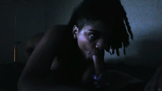 She wakes him with a morning blowjob