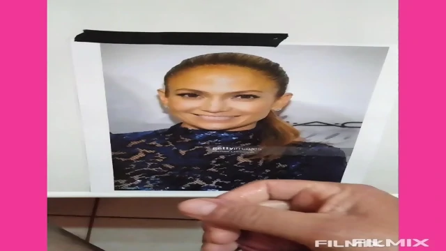 Tribute Ãum Jennifer LÃ³pez (facial drenched of Cum)